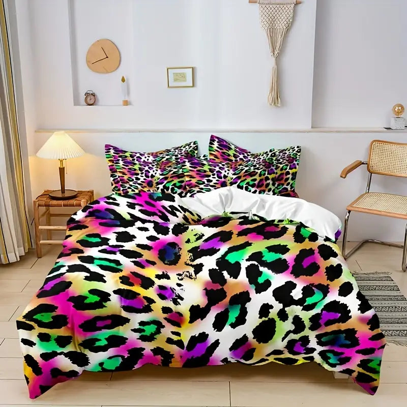 Leopard Print Duvet Cover Set