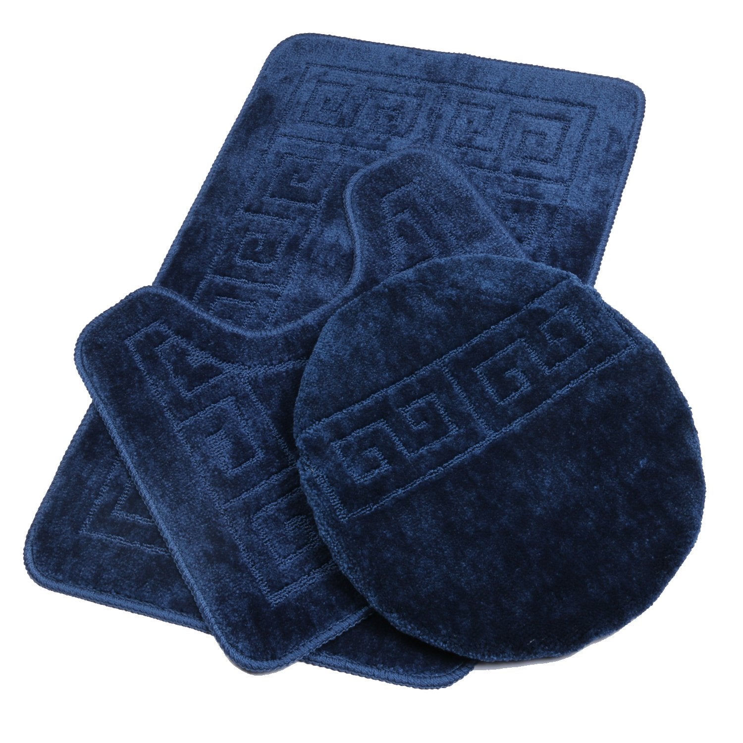 Bath Rug Set with Toilet Cover