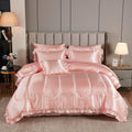Satin Comforter & Sheet Set | Pink