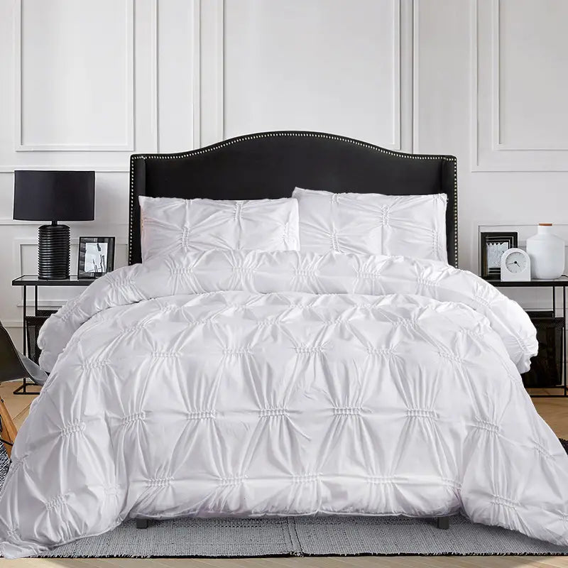 Pinch Pleat Duvet Cover Set