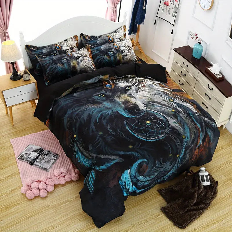 Wolf Pattern Duvet Cover Set