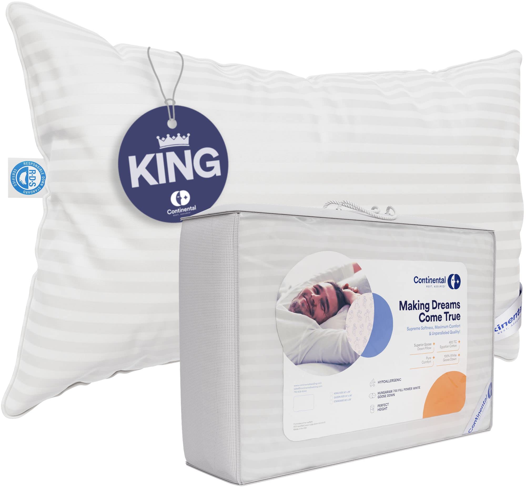 Luxury Down King Pillow