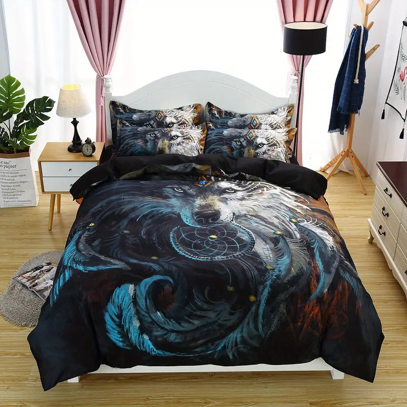 Wolf Pattern Duvet Cover Set