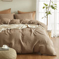 Light Brown Muslin Duvet Set