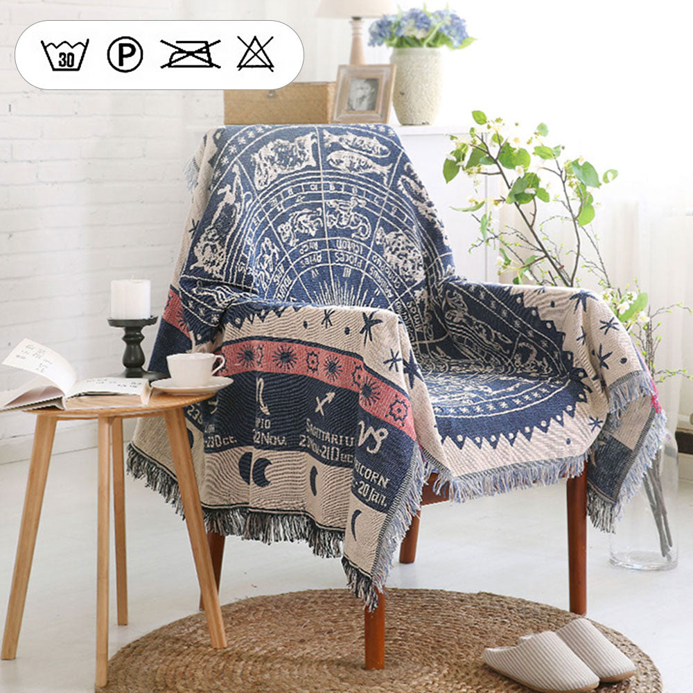 Nordic Knitted Throw Blanket