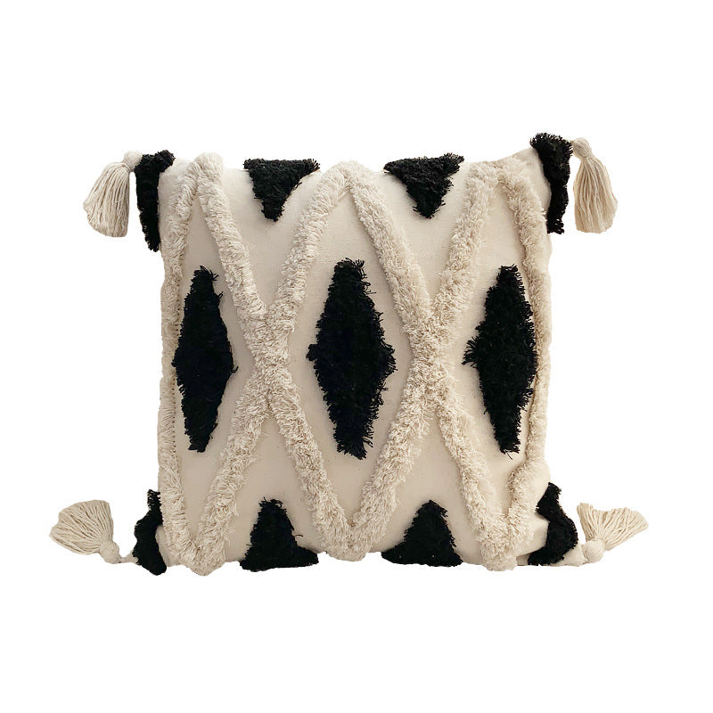 Boho Tufted Pillow Cover