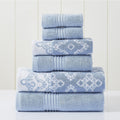 Blue Jacquard Towel Set
