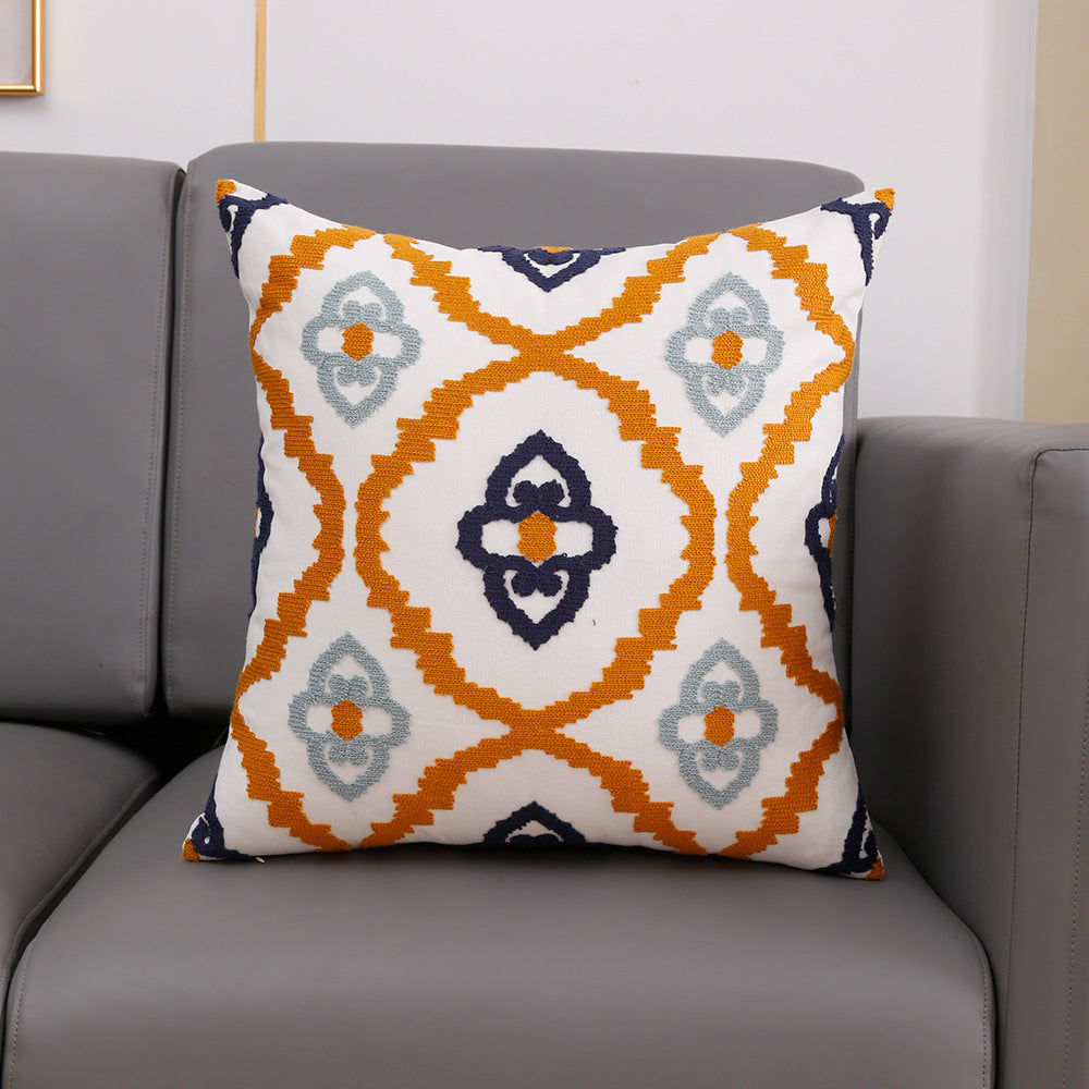 Embroidered Pillow Cover