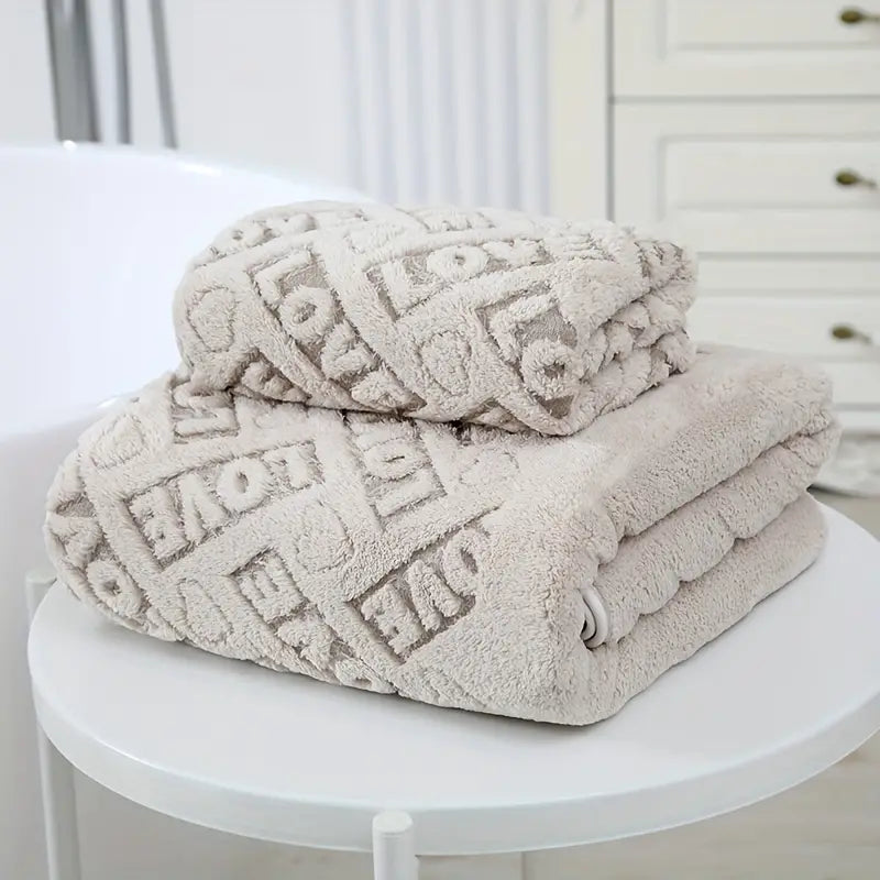 Heart Microfiber Towels (2-Pack)