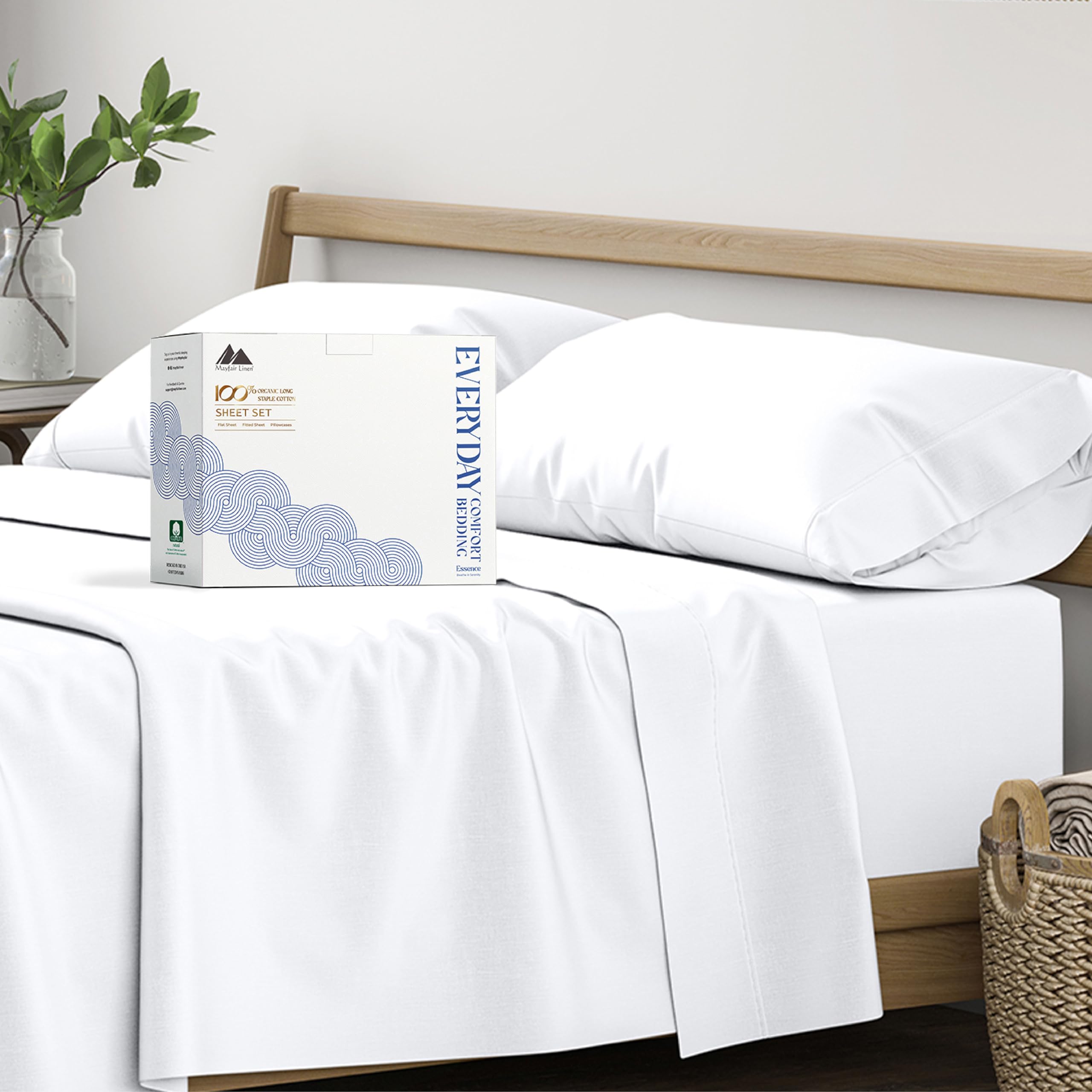 Organic Percale Cal King Sheet Set