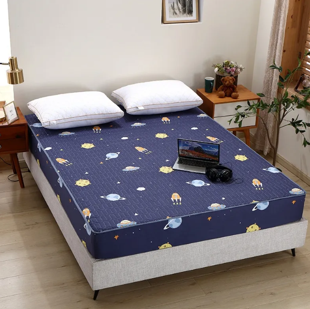 Waterproof Cotton Lined Bed Sheet – Thick, Breathable, and Urine-Isolation Mattress Cover