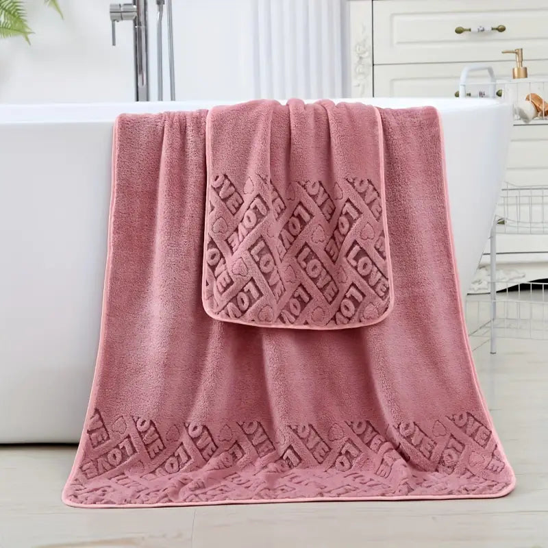 Heart Microfiber Towels (2-Pack)