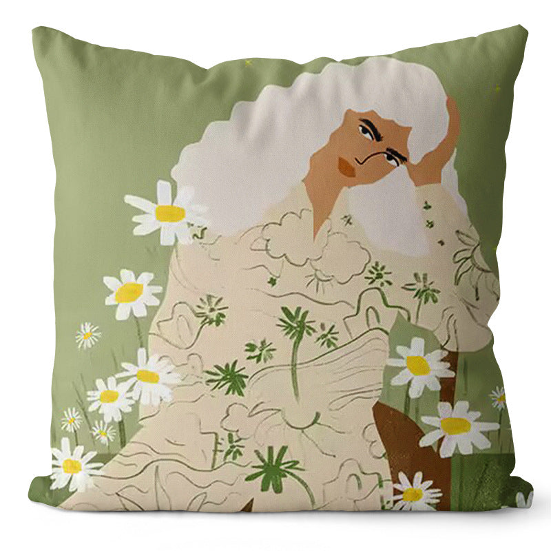Oil Painting Pillow Cover