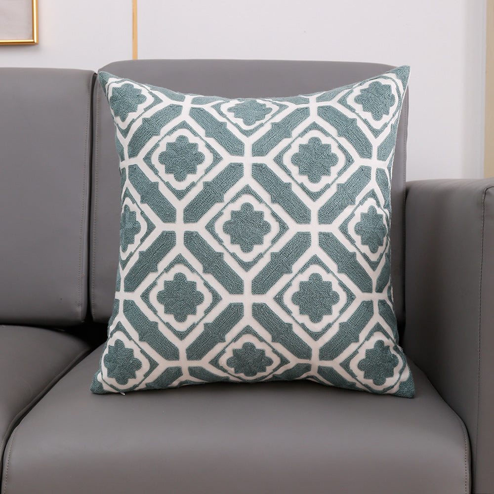 Embroidered Pillow Cover