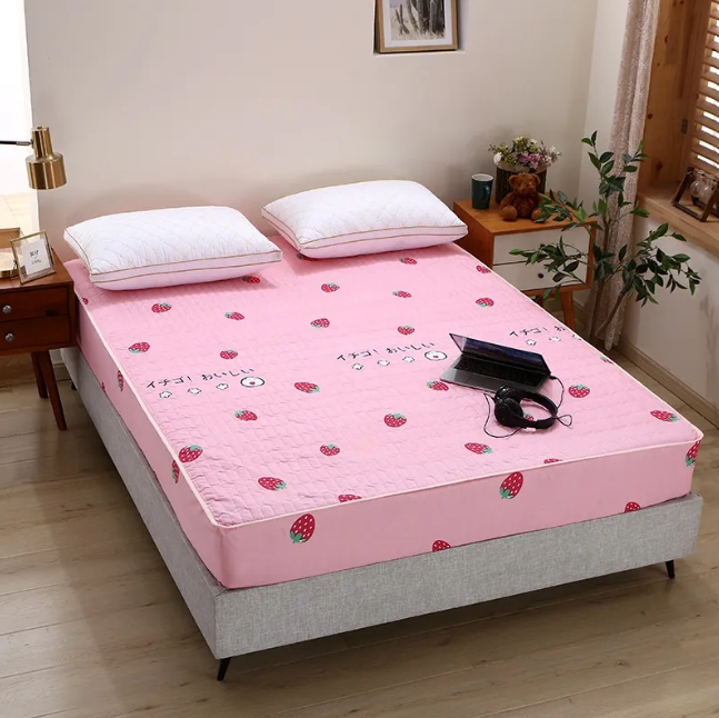 Waterproof Cotton Lined Bed Sheet – Thick, Breathable, and Urine-Isolation Mattress Cover