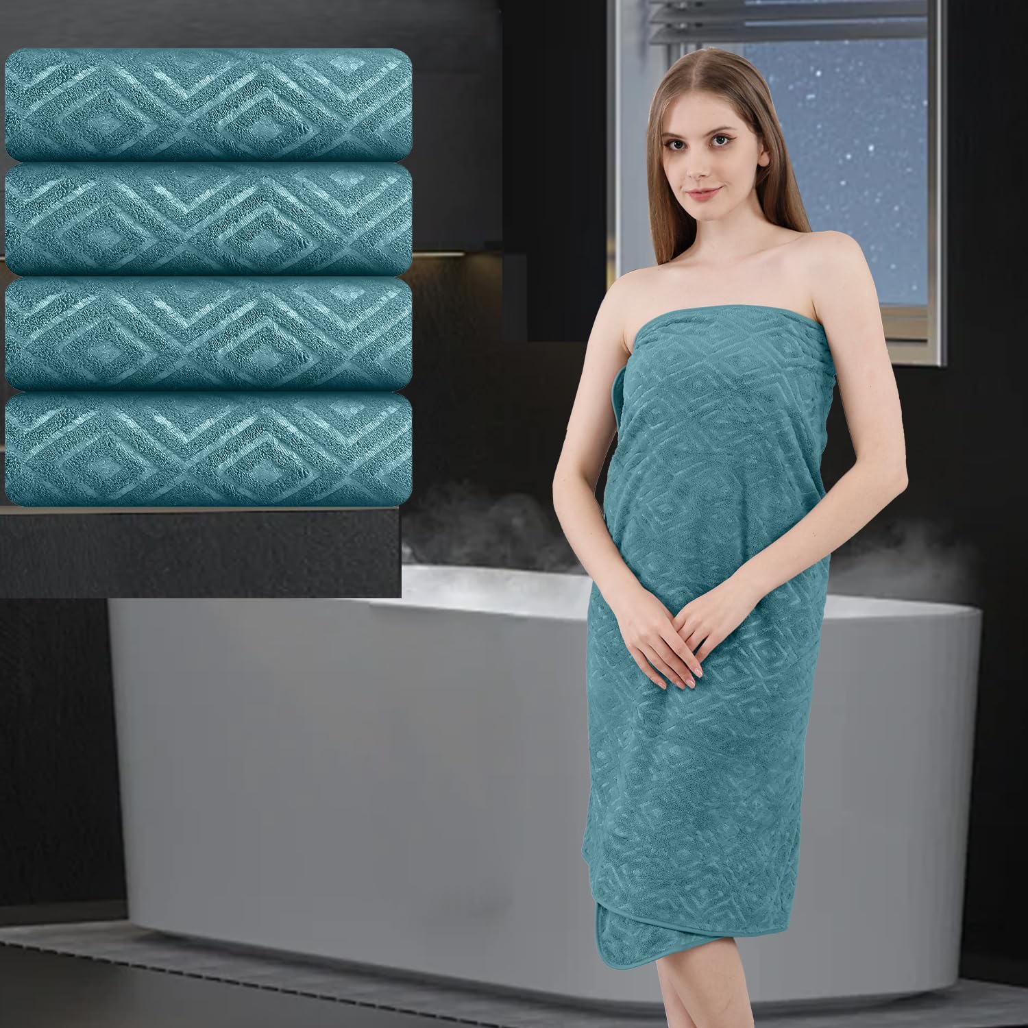 Oversized Bath Sheets (Set of 4)