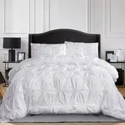 Pinch Pleat Duvet Cover Set