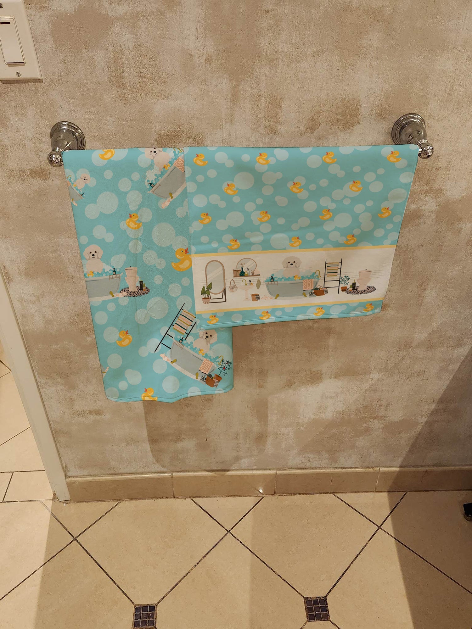 Bichon Frise Bath Towel Large