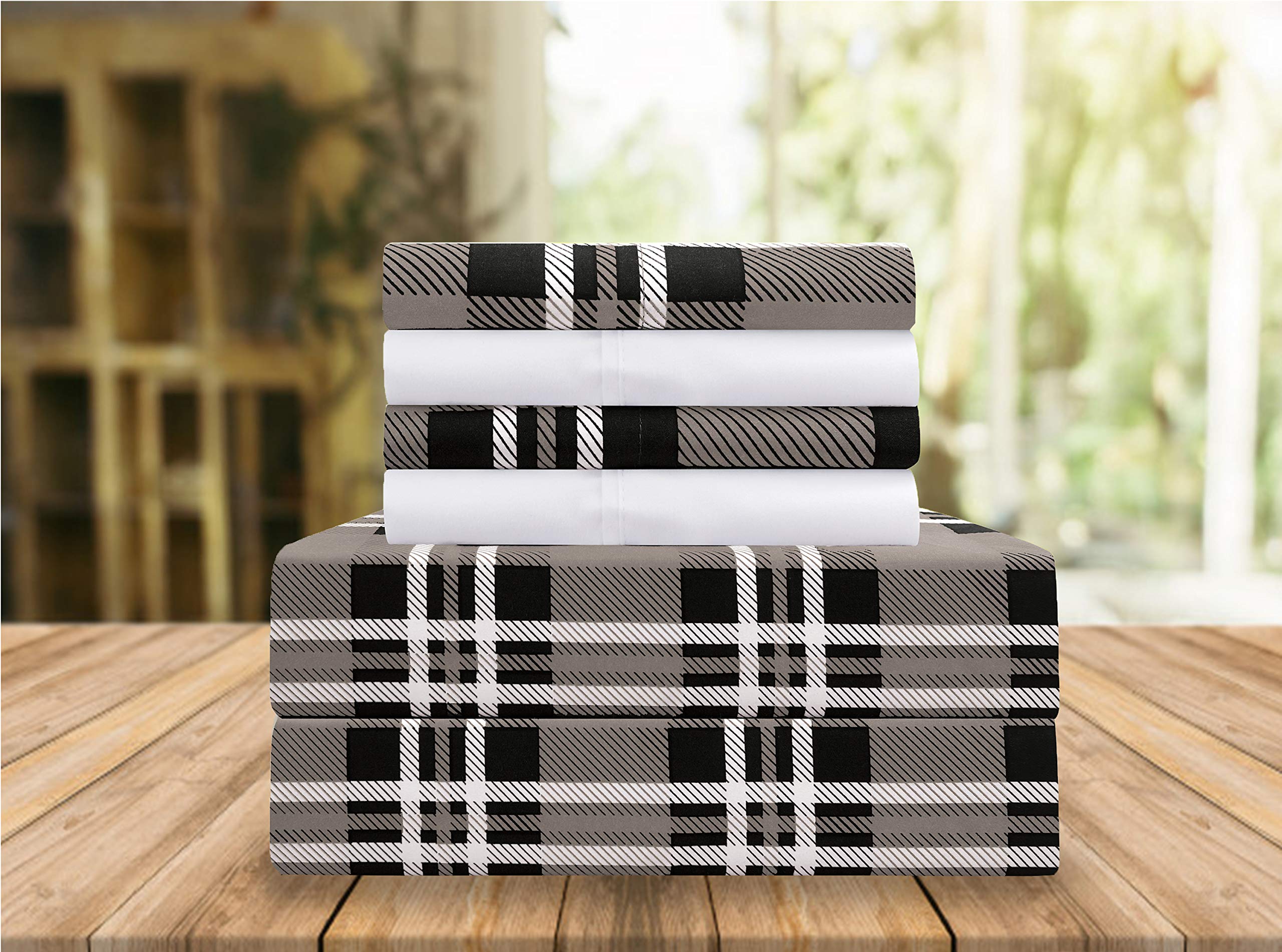 Plaid Twin Sheet Set