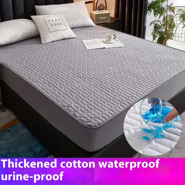 Waterproof Cotton Lined Bed Sheet – Thick, Breathable, and Urine-Isolation Mattress Cover