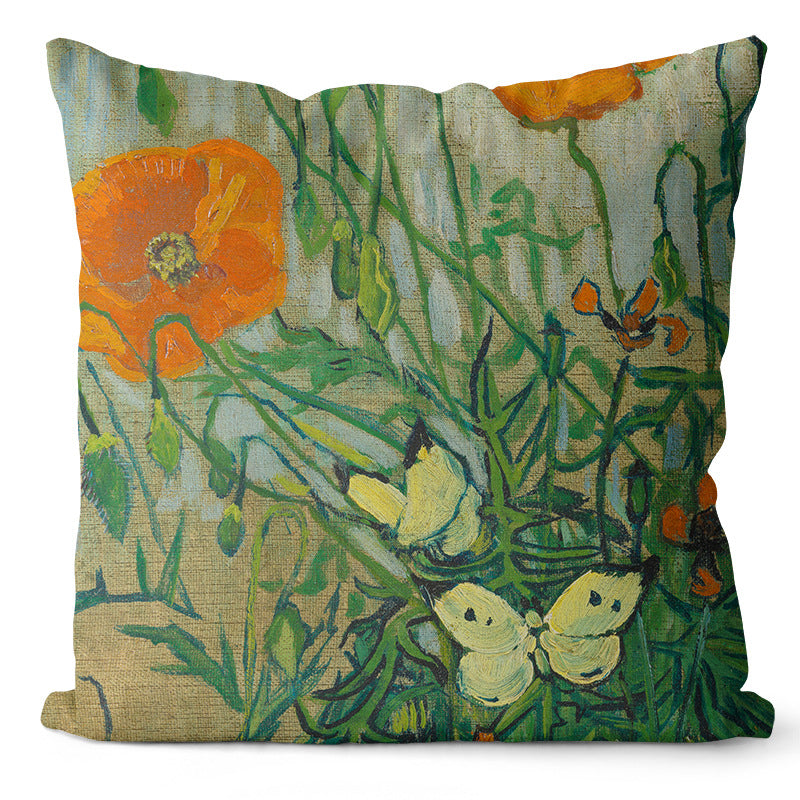 Oil Painting Pillow Cover