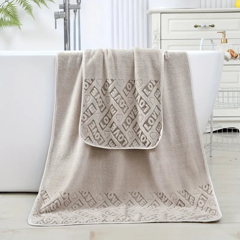 Heart Microfiber Towels (2-Pack)