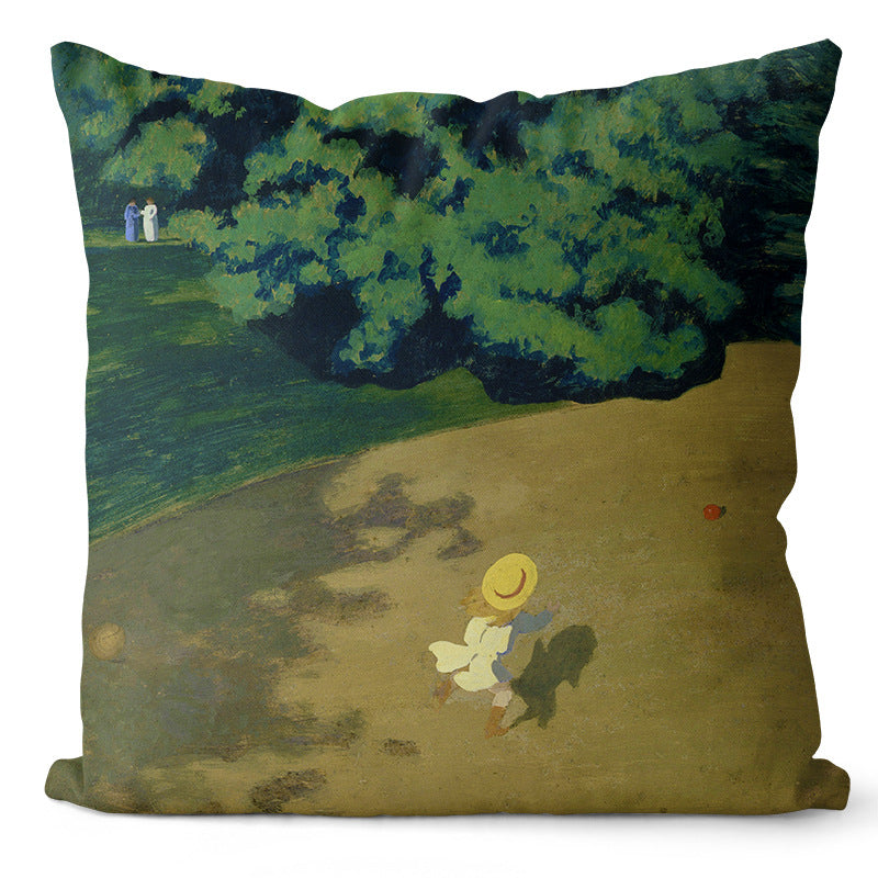 Oil Painting Pillow Cover