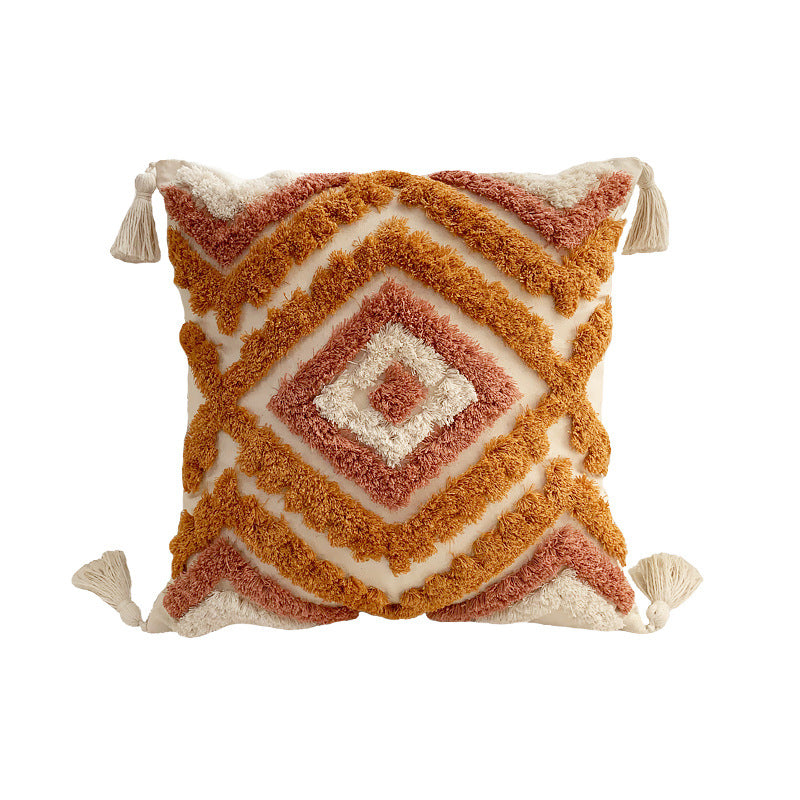Boho Tufted Pillow Cover