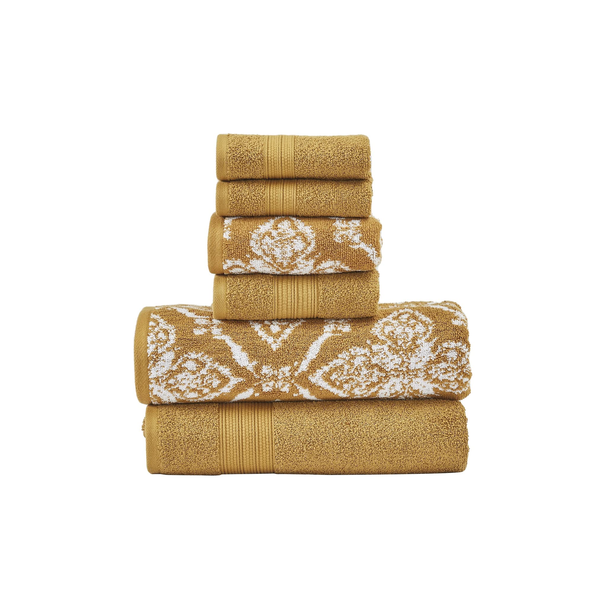 Gold Jacquard Towel Set