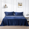 Long-Staple Cotton Satin Bed Sheet | Solid Colour | 4 Styles | King & Super King