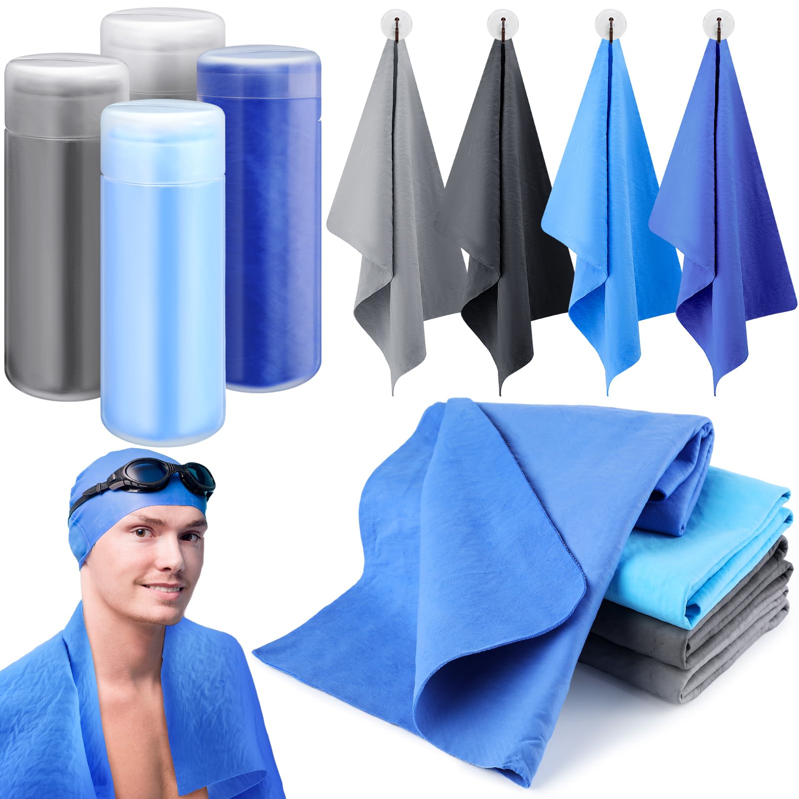 Swim Chamois Towels (4-Pack)