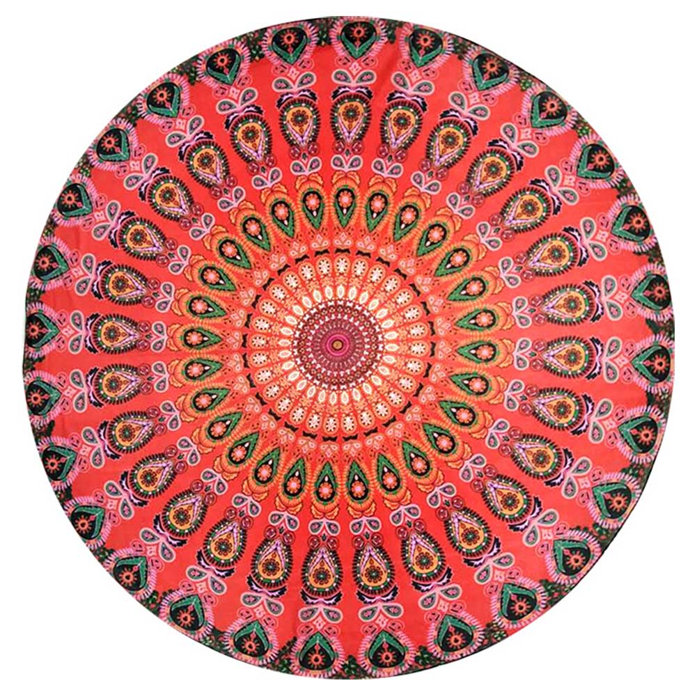 Mandala Beach Throw Blanket