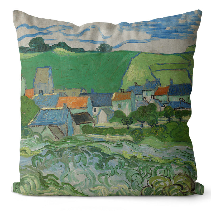 Oil Painting Pillow Cover