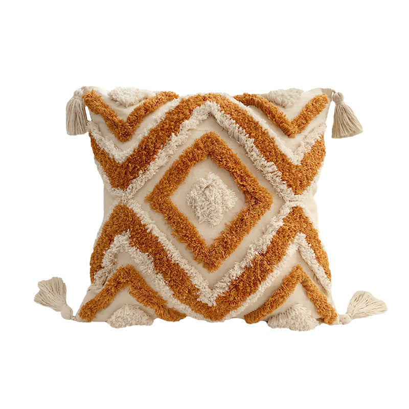 Boho Tufted Pillow Cover
