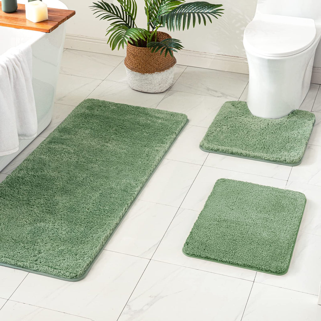 Sage Bath Rug & Runner Set