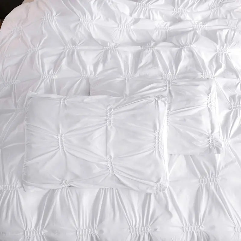 Pinch Pleat Duvet Cover Set