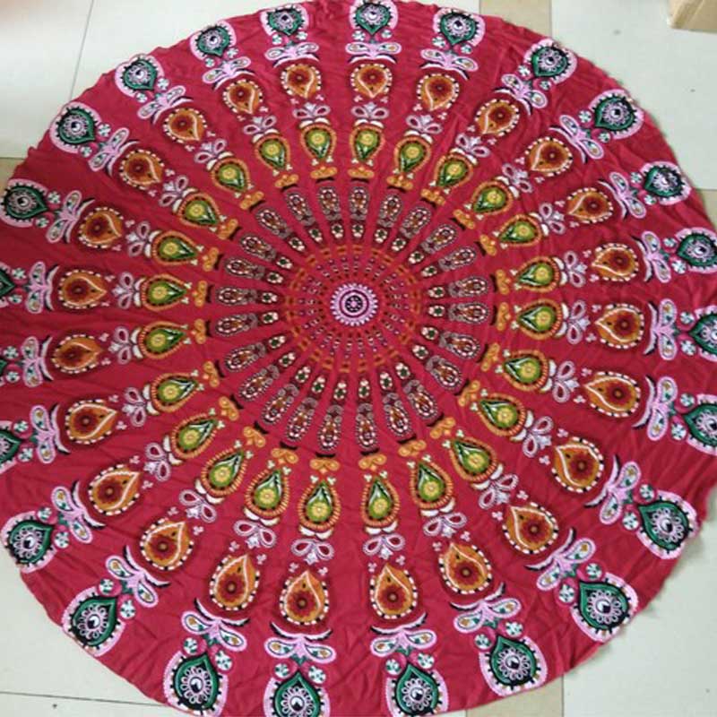 Mandala Beach Throw Blanket