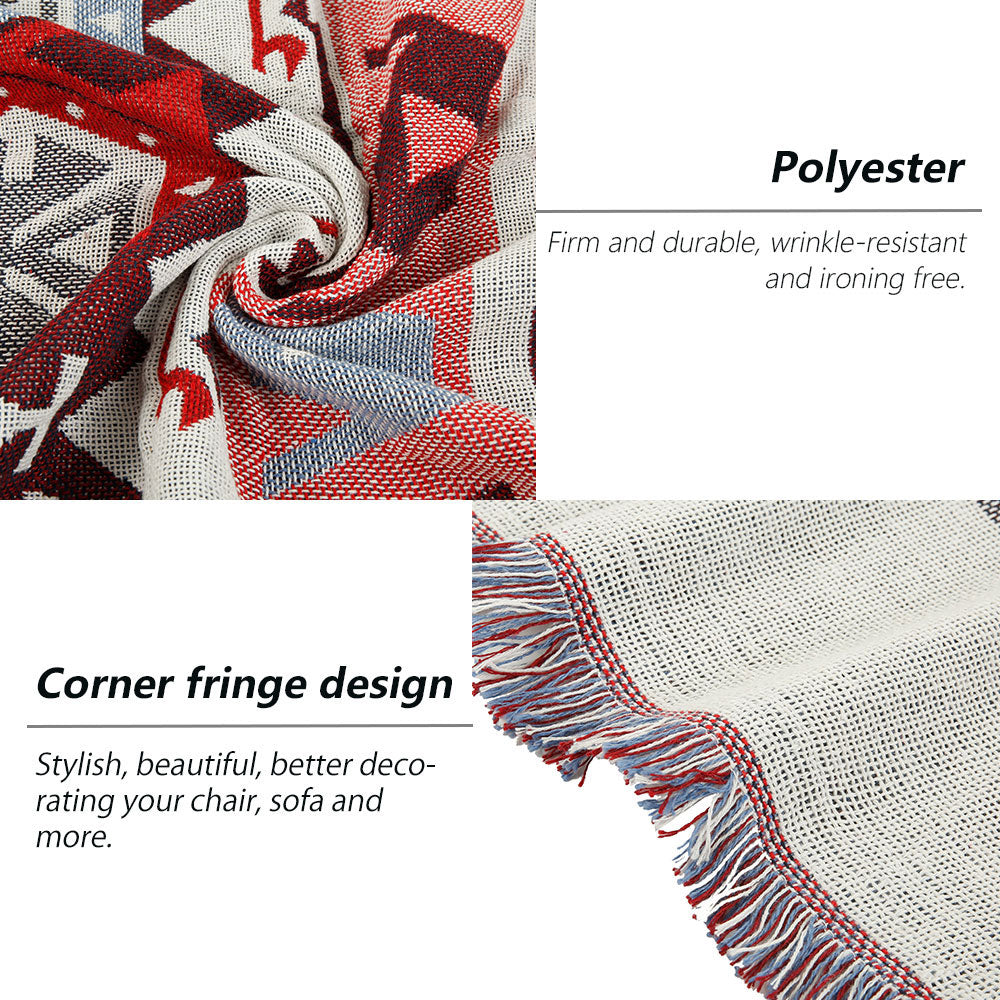 Nordic Knitted Throw Blanket