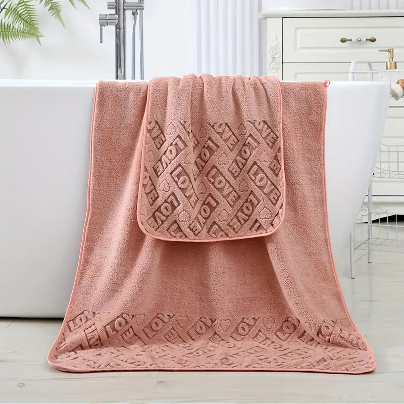 Heart Microfiber Towels (2-Pack)