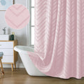 Chevron Pink Shower Curtain
