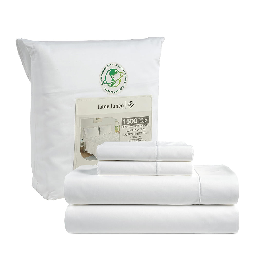 Sateen Egyptian Cotton King Sheet Set