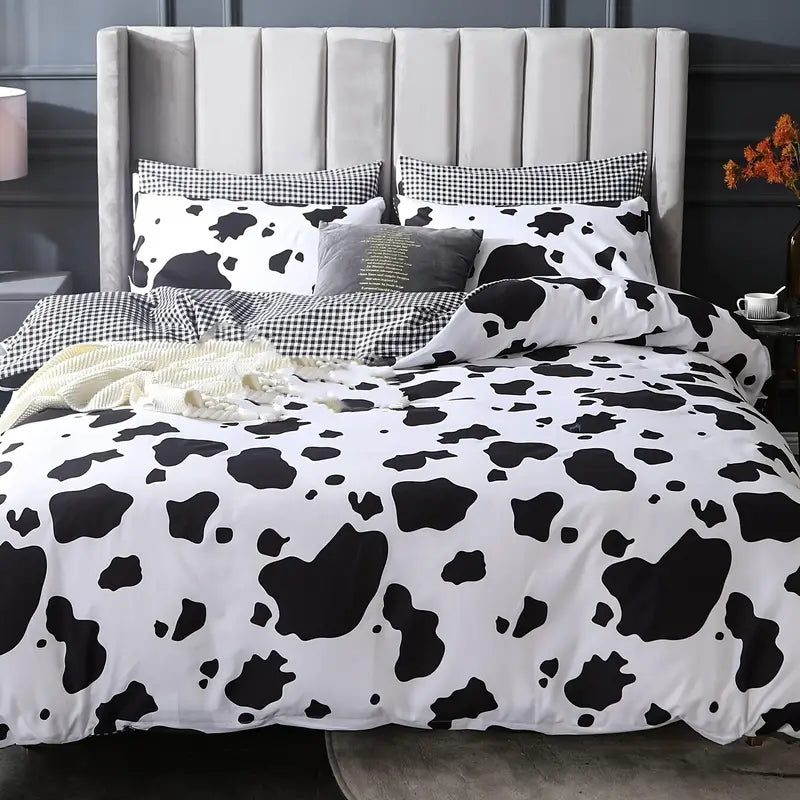 Milk Pattern Duvet Cover Set