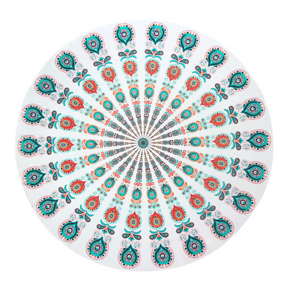 Mandala Beach Throw Blanket