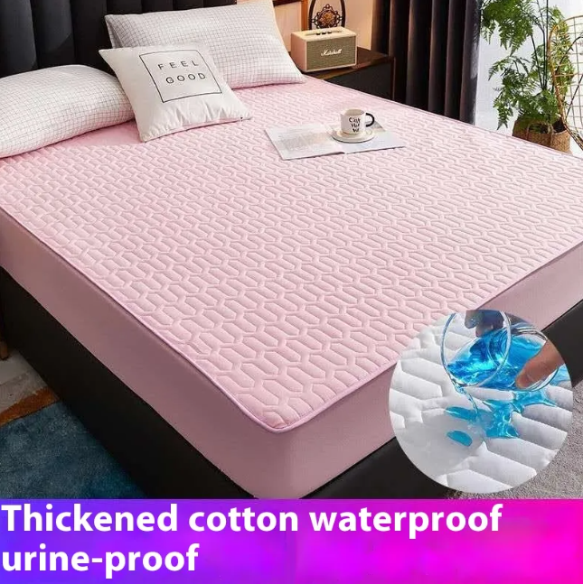 Waterproof Cotton Lined Bed Sheet – Thick, Breathable, and Urine-Isolation Mattress Cover