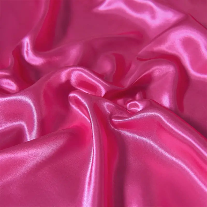 4pcs Satin Fitted Sheet Set with Pillowcases for Bedroom