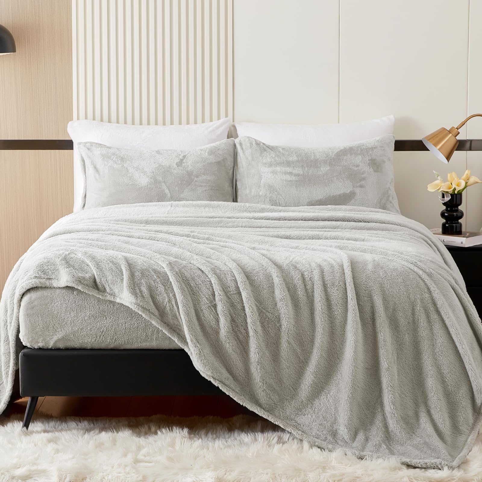 Faux Fur Queen Sheet Set