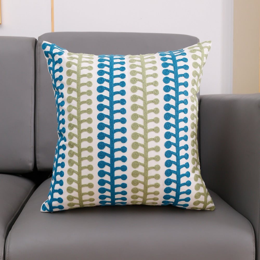 Embroidered Pillow Cover