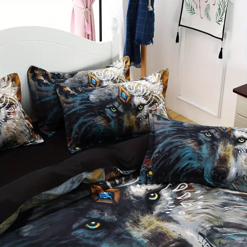 Wolf Pattern Duvet Cover Set