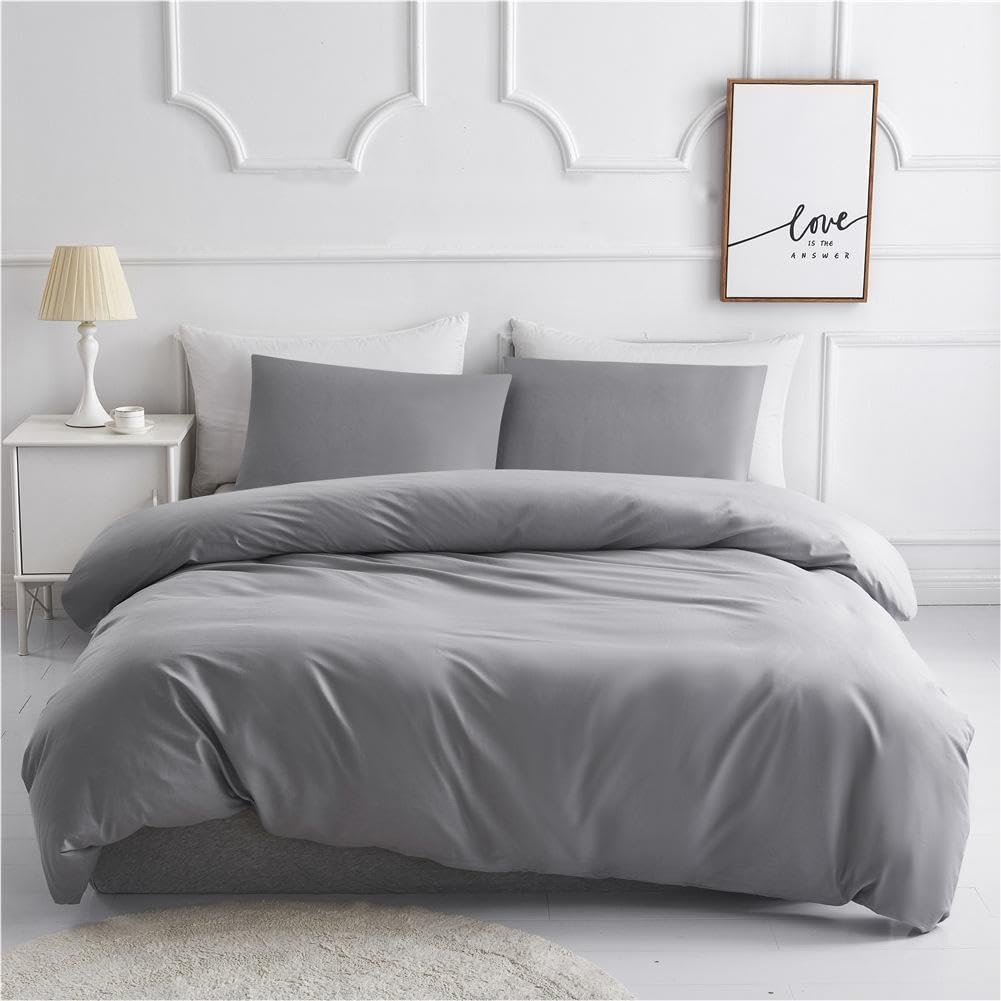 Light Gray Duvet Cover Set
