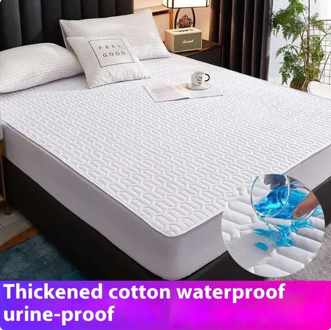 Waterproof Cotton Lined Bed Sheet – Thick, Breathable, and Urine-Isolation Mattress Cover
